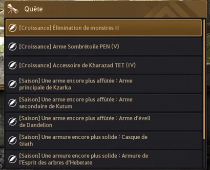 Quêtes de Fughar